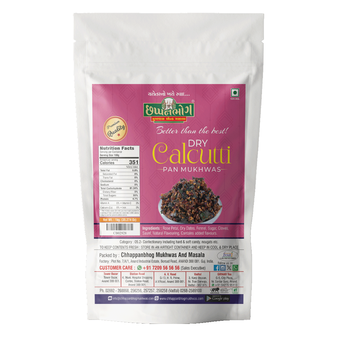 Chhappanbhog Dry Calcutti Pan Mukhwas 1kg pack