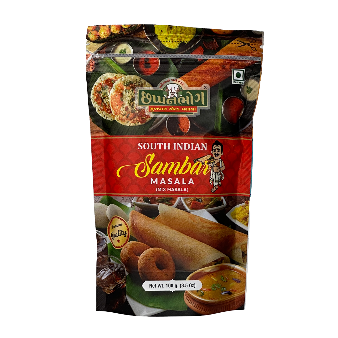 Chhappanbhog South Indian Sambhar Masala 100gm pack front view