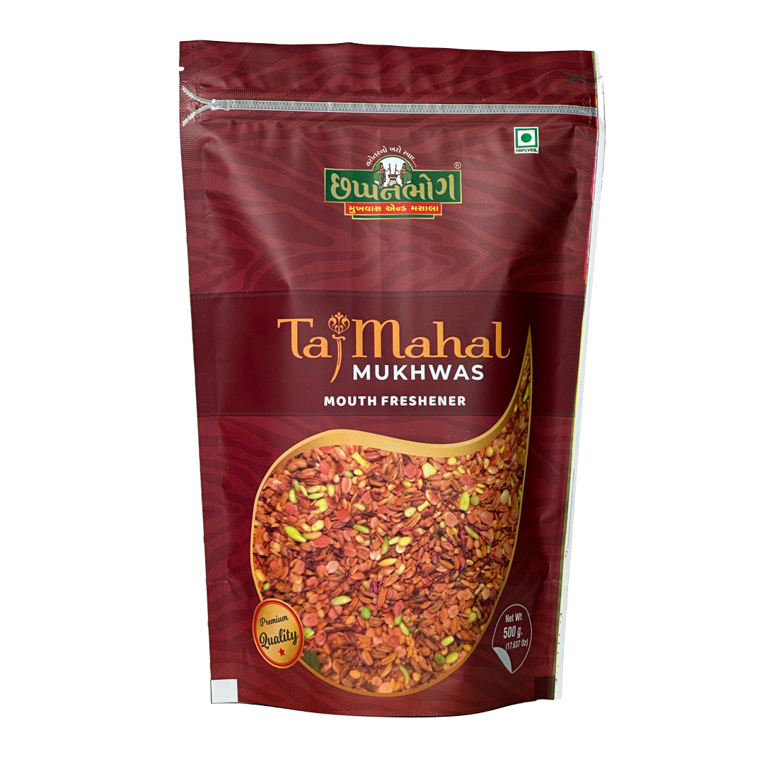 Chhappanbhog Taj Mahal Mouth Freshener 500gm pack front view