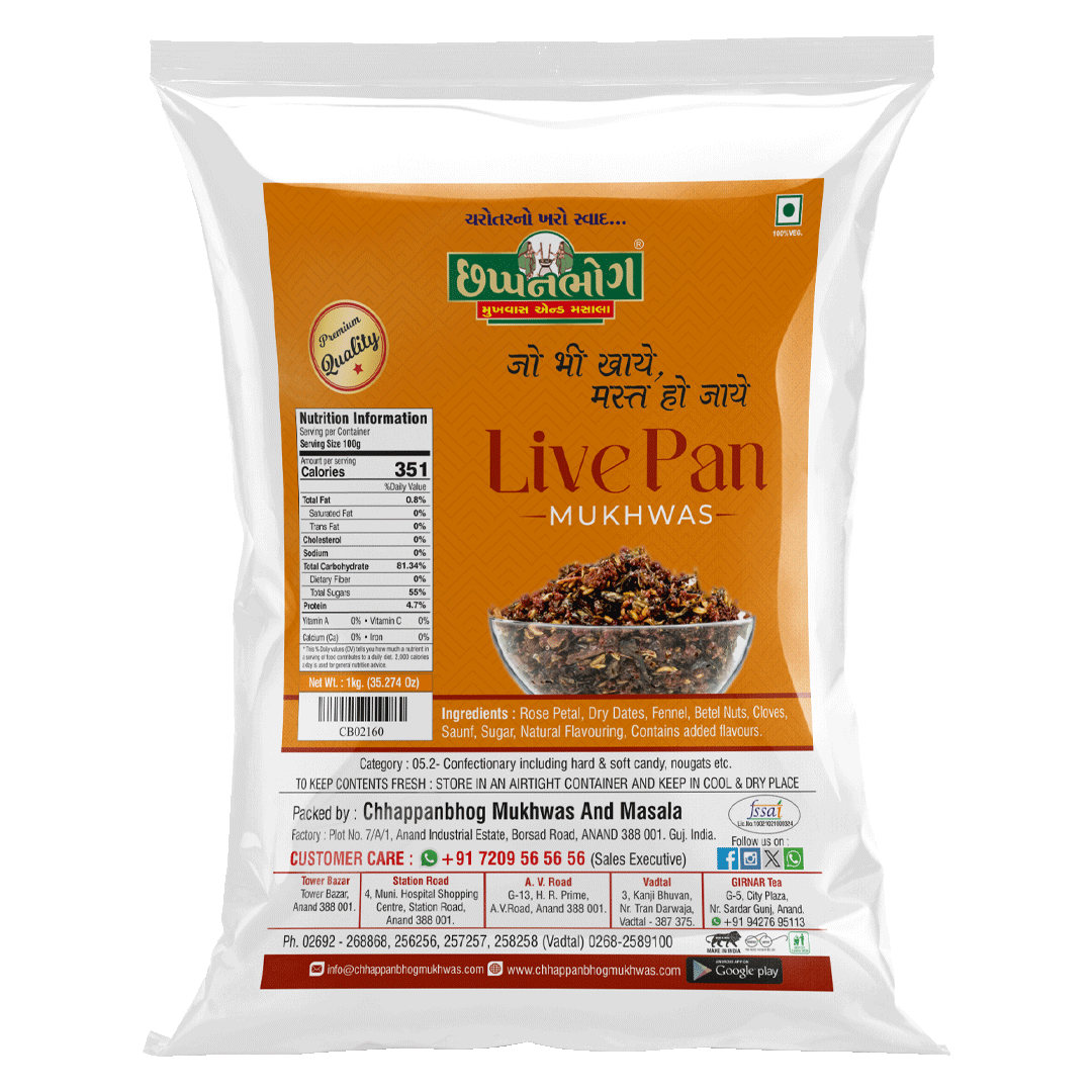 Chhappanbhog Live Pan Mukhwas 1kg pack