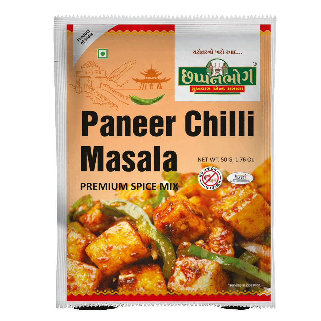 chhappanbhog Paneer Chilli Masala Premium Spice Mix  50g – Authentic Indian Spice Blend for Spicy Paneer Dishes