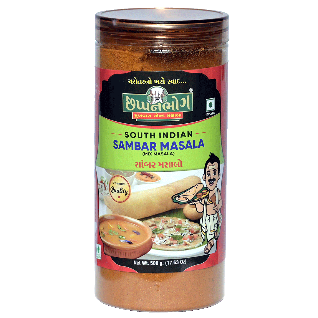 chhappanbhog South Indian Sambhar Masala 500g bottle pack