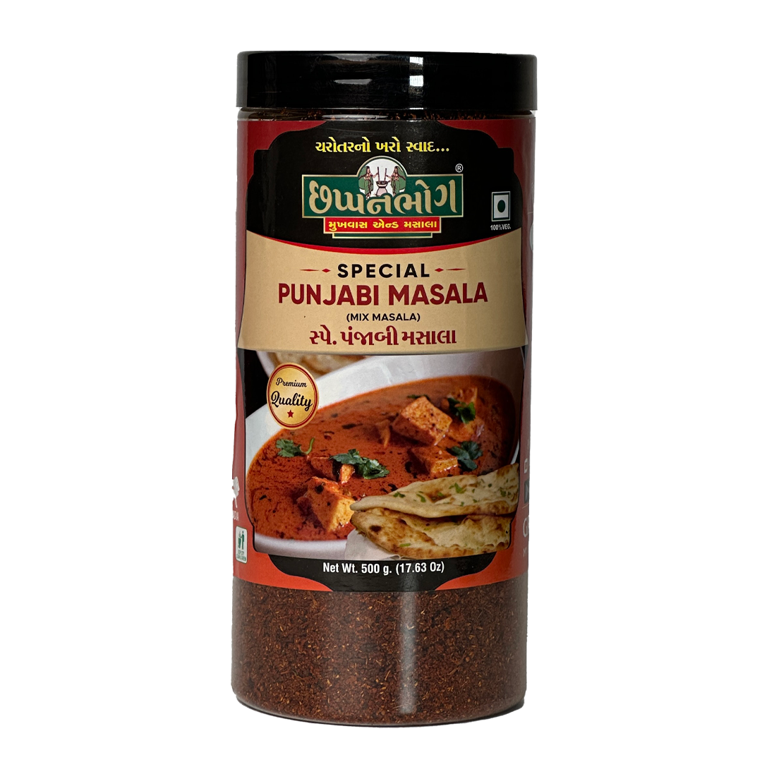 Front view of Chhappanbhog Sp.Punjabi Masala 500g pack