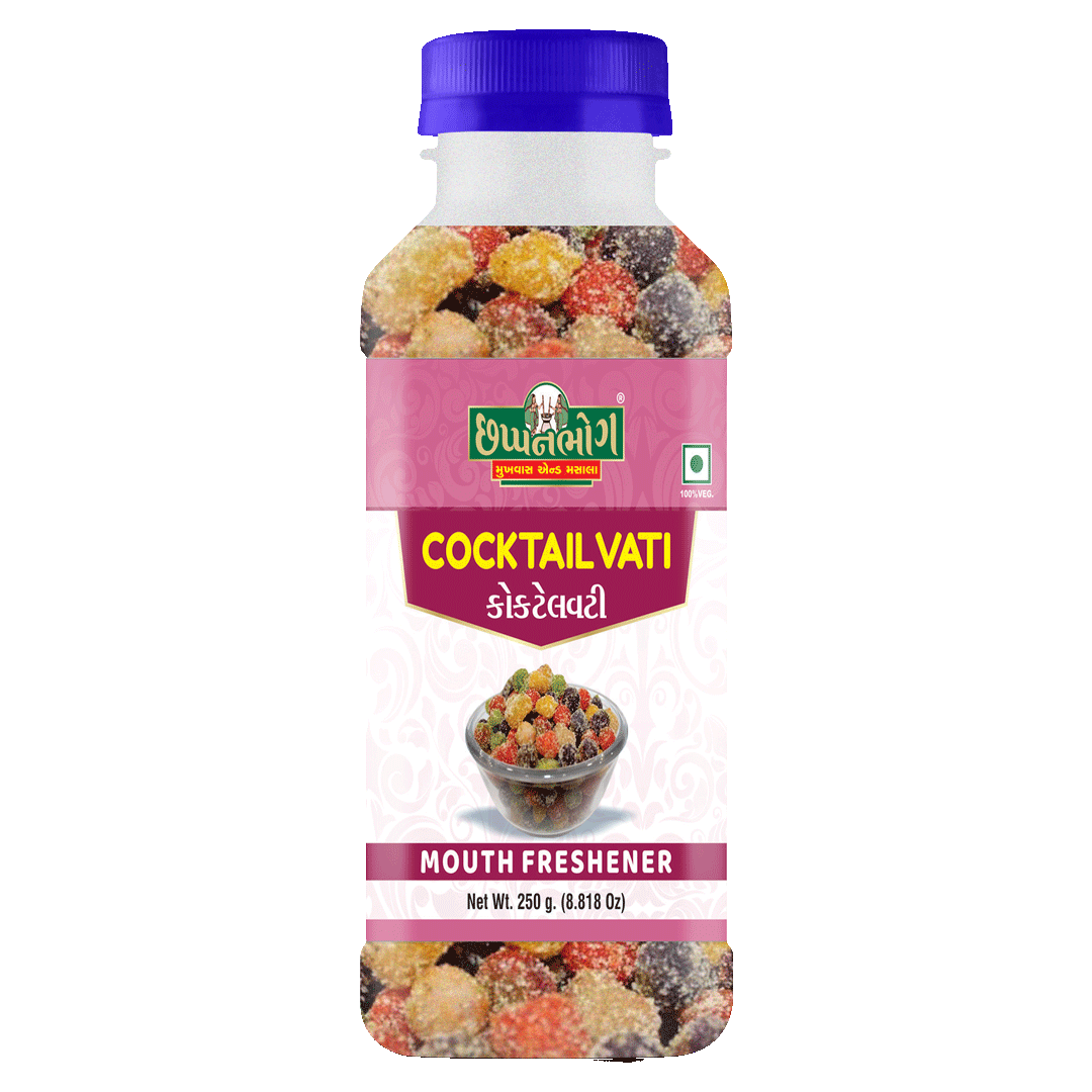 Chhappanbhog Cocktailvati Mouth Freshener 250g bottle pack