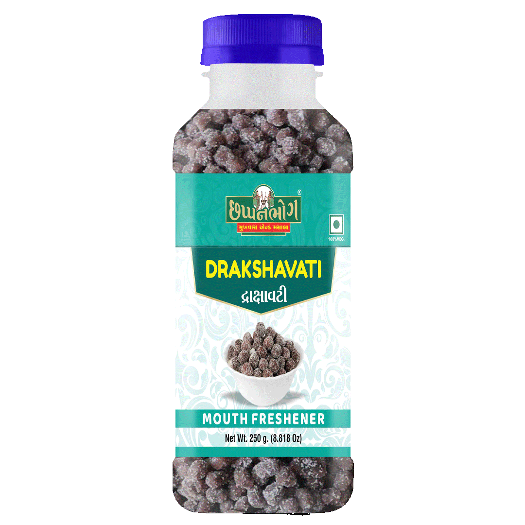 Chhappanbhog Drakshvati Mouth Freshener 250g bottle pack